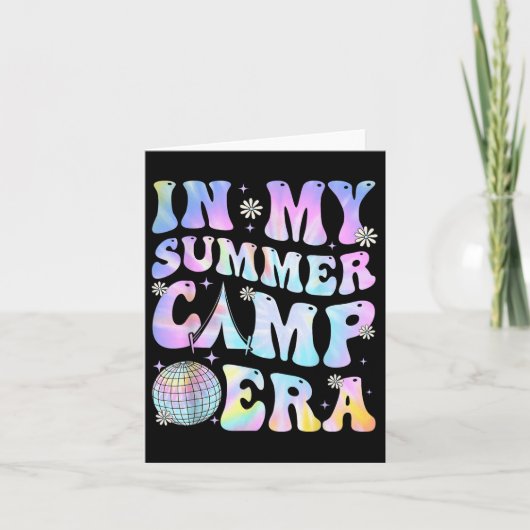 マイサマーキャンプエラキャンプ絞り染め最終日 カード (正面)