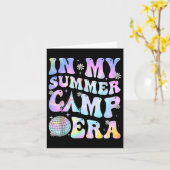 マイサマーキャンプエラキャンプ絞り染め最終日 カード (黄色い花)