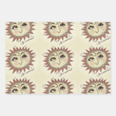 マイサンシャインおもしろいイラストレーションサンラッピング紙 ラッピングペーパーシート (正面2)