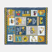 マイサンシャインドリームビッグリトルワン フリースブランケット (正面(横))