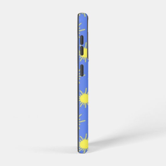 マイサンシャインフォンケース(スカイブルー&イエロー) SAMSUNG GALAXYケース (右側面)