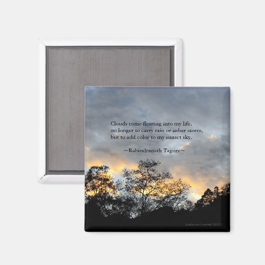 マイサンセットスカイ/タゴール引用文 マグネット (正面/裏面)