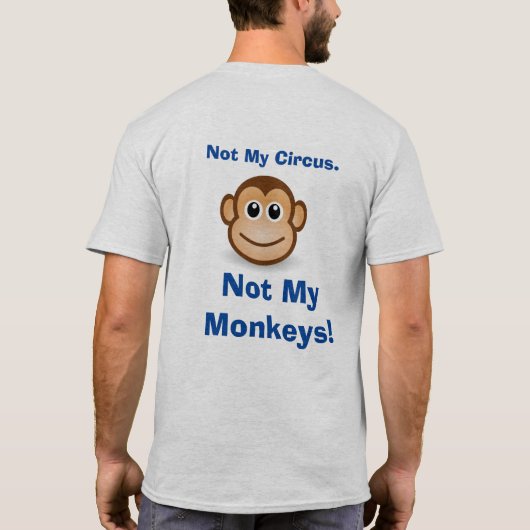 マイサーカスじゃない – メンズおもしろいTシャツ Tシャツ (裏面)