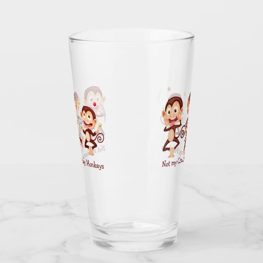 マイサーカスではなくモンキーズおもしろい引用文アート タンブラーグラス (左)
