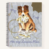 マイシェットランド・ シープドッグ食べレッスンプラン ノートブック (正面)