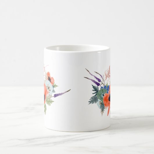 マイシスターマイフレンドことわざ花 コーヒーマグカップ (中央)