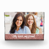 マイシスターマイフレンドエレガントバラ金ゴールドグリッター フォトブロック (正面)