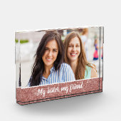 マイシスターマイフレンドエレガントバラ金ゴールドグリッター フォトブロック (左)