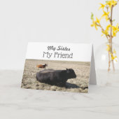 マイシスターマイフレンド誕生日カード カード (黄色い花)