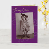 マイシスターヴィンテージ1920s誕生日カード カード (黄色い花)