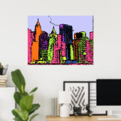 マイシティの色 ポスター (ホームオフィス)