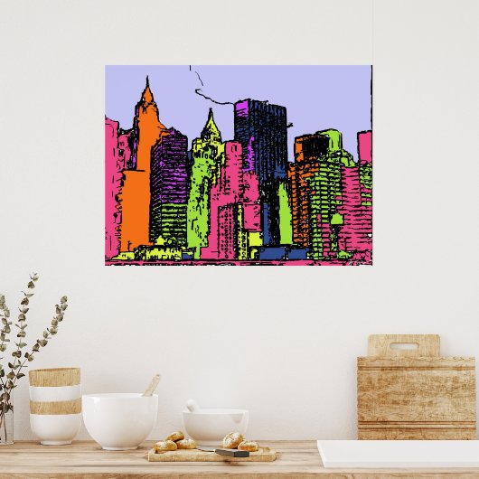 マイシティの色 ポスター (キッチン)