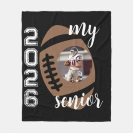 マイシニアプレーカスタムヤー写真年間サッカー フリースブランケット