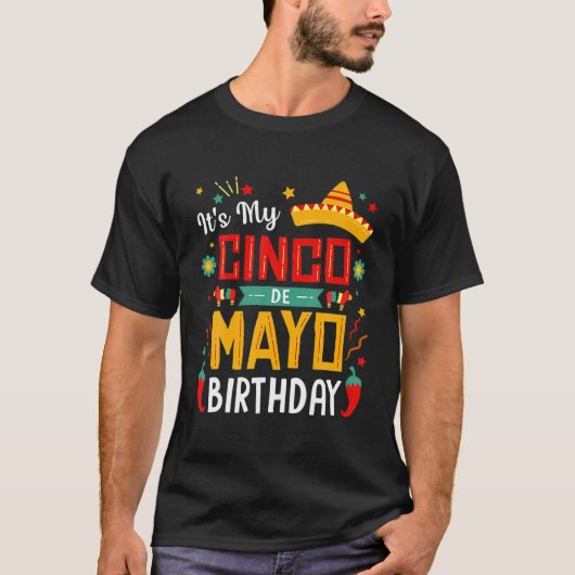 マイシンコデマヨ誕生日おもしろいパーティー Tシャツ (正面)