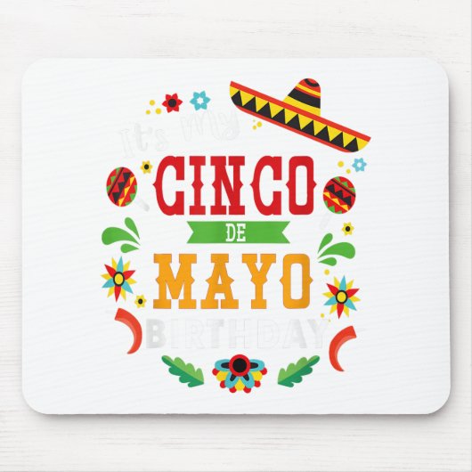 マイシンコデマヨ誕生日おもしろい誕生会 マウスパッド (正面)