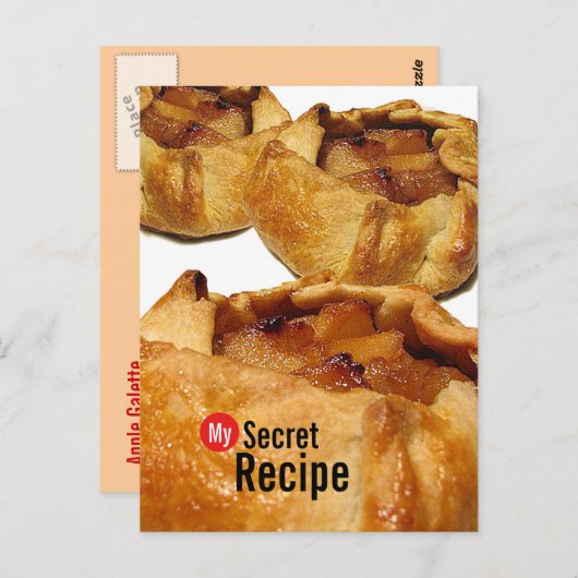 マイシークレットレシピカード – Apple Galetteはがき ポストカード (正面/裏面)