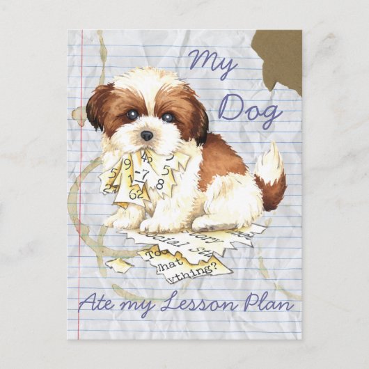 マイシーズー（犬）食べTzuレッスンプラン ポストカード (正面)