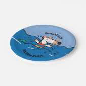 マイシー·ゴーズ·スイミング·誕生日 ペーパープレート (アングル)