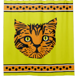 マイジャイアントタイガーベビー顔 シャワーカーテン