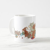 マイジョラボカフロドクリスマスマグネズミ コーヒーマグカップ (正面左)