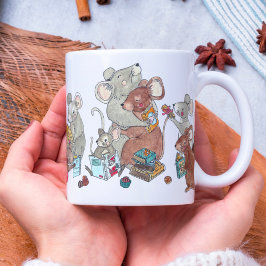 マイジョラボカフロドクリスマスマグネズミ コーヒーマグカップ