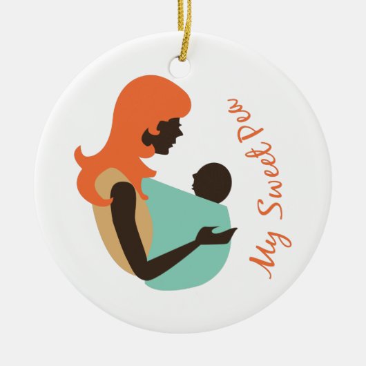 マイスイートピー セラミックオーナメント (正面)