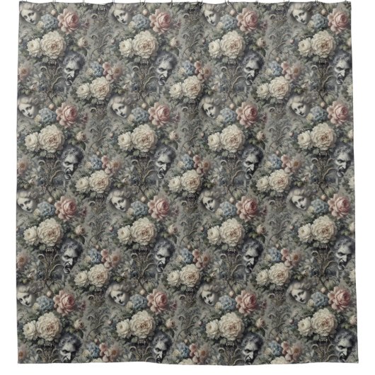 マイスイートファン – ゴシックビクトリアン語 シャワーカーテン (正面)