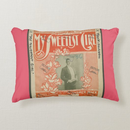 マイスウィートガールコットンアクセント枕 – HAMbyWG アクセントクッション (正面)
