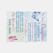 マイスウィートハートの娘パーソナライズされたの フリースブランケット (正面(横))