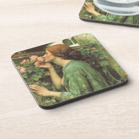 マイスウィートバラ、またはソウルオブザバラバイウォーターハウス コースター (左側)