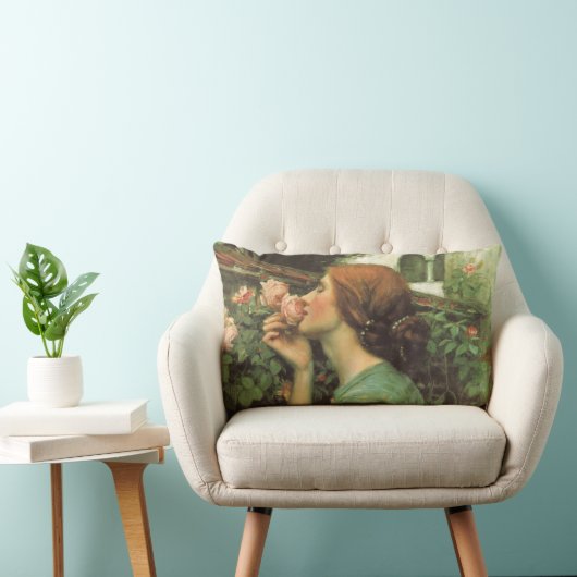 マイスウィートバラ、またはソウルオブザバラバイウォーターハウス ランバークッション (椅子)