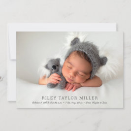 マイスウィートベビーフォト誕生 案内状