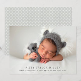 マイスウィートベビーフォト誕生 案内状