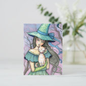 マイスウィート虎猫ウィッチキャットポストカード ポストカード (スタンド正面)