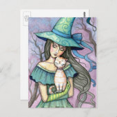 マイスウィート虎猫ウィッチキャットポストカード ポストカード (正面/裏面)