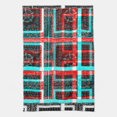 マイスクエア迷路デザイン キッチンタオル (縦)