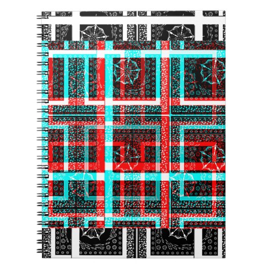 マイスクエア迷路デザイン ノートブック (正面)