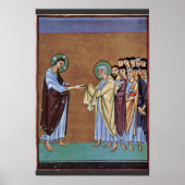 マイスター・デ・ペによって鍵を受け取った聖ペテロ ポスター (正面)