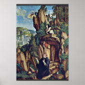 マイスター・フォン・マイスケルチによる祈りの言葉の聖ベネディクト ポスター (正面)