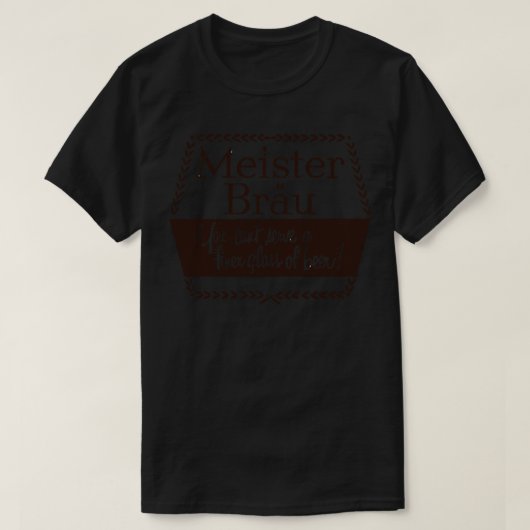 マイスター・ブラウ Tシャツ (デザイン正面)
