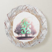 マイスティツリーと神話のシンボル ラウンドクッション (裏面)