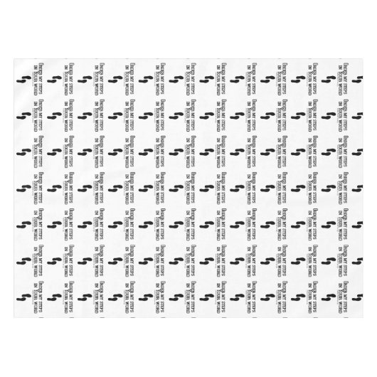 マイステップの注文パターン（の模様が）ある テーブルクロス (正面(横))