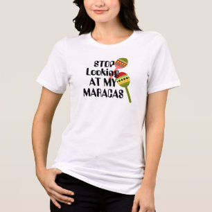 マイストップマラカスを見て おもしろい暗示乳房 トライブレンドTシャツ