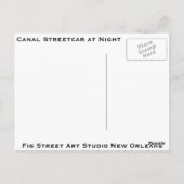 マイストリートカーライド，ニューオーリンズ ポストカード (裏面)