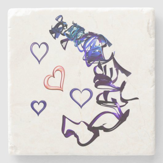 マイストーンコースターのハートを解除 ストーンコースター (正面)