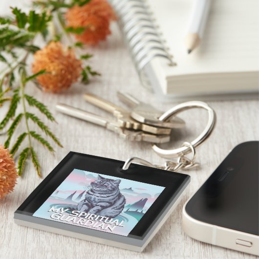 マイスピリチュアルガーディアンキャット キーホルダー (正面右)