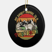 マイスピリットアニマルはゴミのパンダルーンヴィンテージA セラミックオーナメント (左)