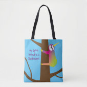 マイスピリットアニマルはスロスティコーン名前をカスタムする トートバッグ (正面)