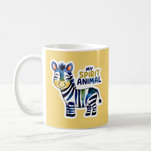 マイスピリットアニマルゼブラマグカップ コーヒーマグカップ (左)