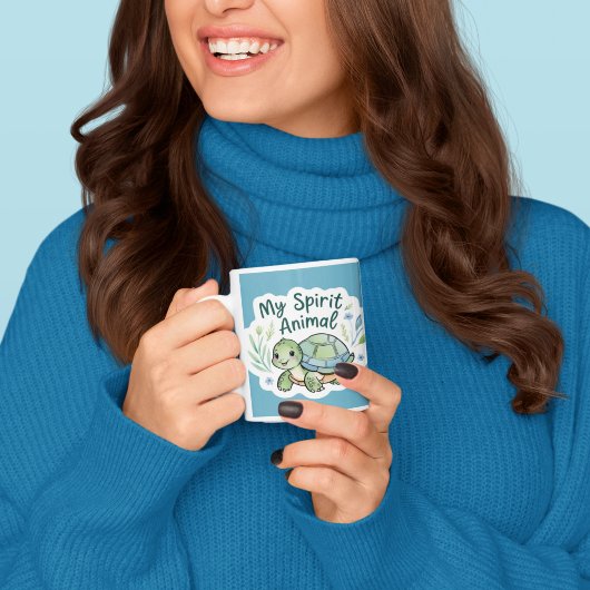 マイスピリットアニマルタートルマグ コーヒーマグカップ